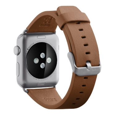 Belkin Classic Leather Band Tan For Apple Watch 42mm (Compatible with Apple Watch 42/44/45mm)