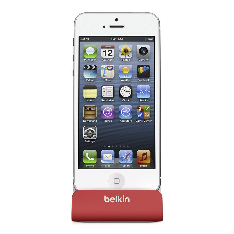 Belkin Desktop Charge/Sync Dock Red iPhone 5S