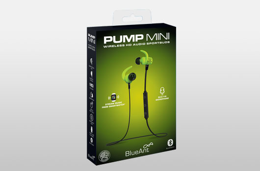 Blueant Pump Mini HD Sportbuds Green Earphones