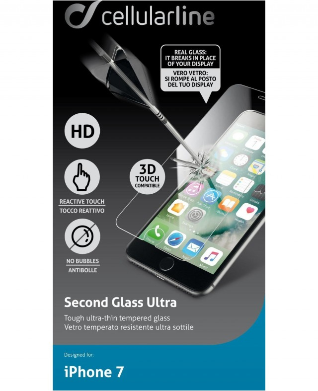 Cellular Line Anti-Shock Tempered Glass iPhone 8/7