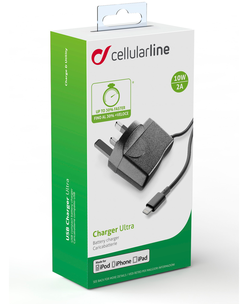 Cellular Line Mfi Lightning Home Charger UK