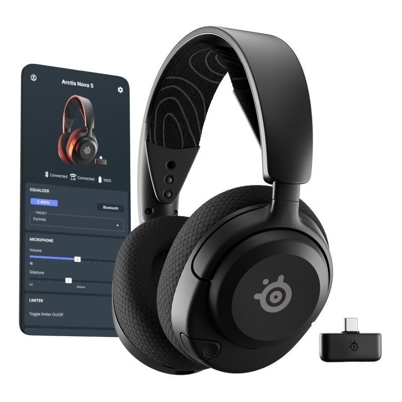 SteelSeries Arctis Nova 5 Wireless Gaming Headset - Black SteelSeries Arctis Nova 5 Wireless Gaming Headset - Black