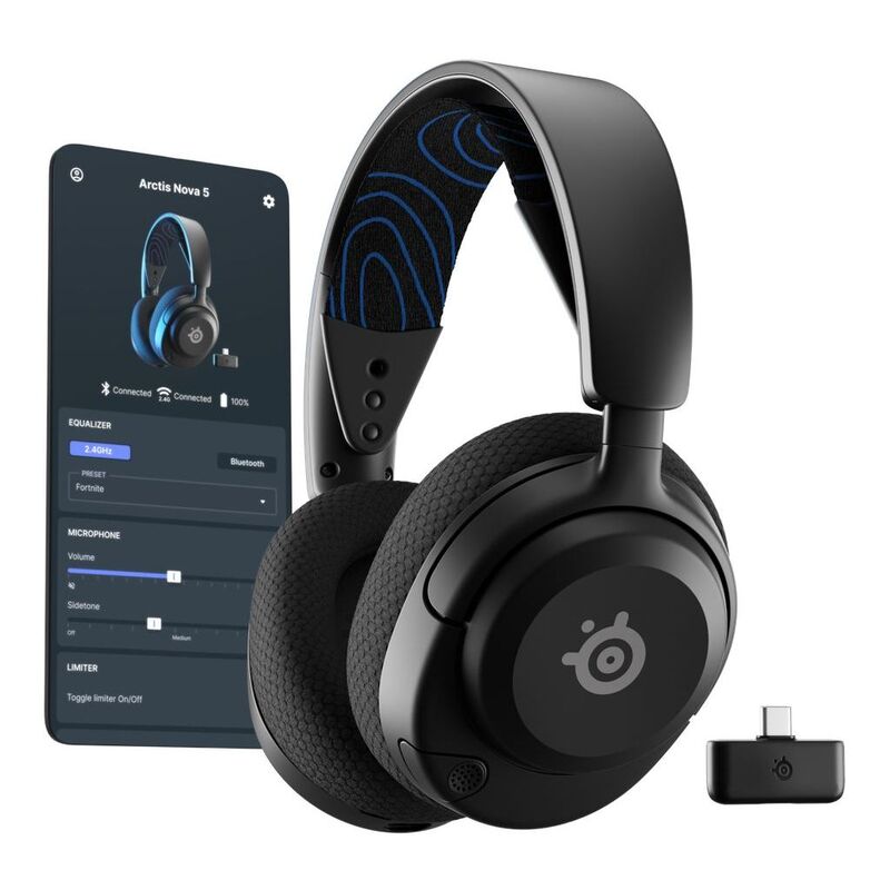 SteelSeries Arctis Nova 5P Wireless Gaming Headset - Black SteelSeries Arctis Nova 5P Wireless Gaming Headset - Black