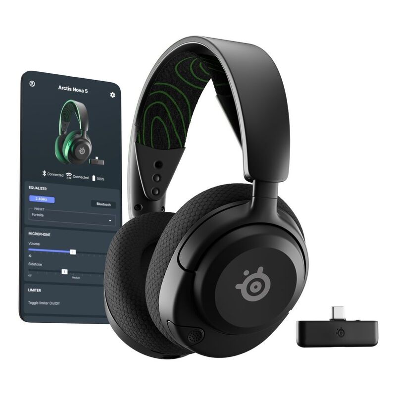 SteelSeries Arctis Nova 5X Wireless Gaming Headset - Black SteelSeries Arctis Nova 5X Wireless Gaming Headset - Black