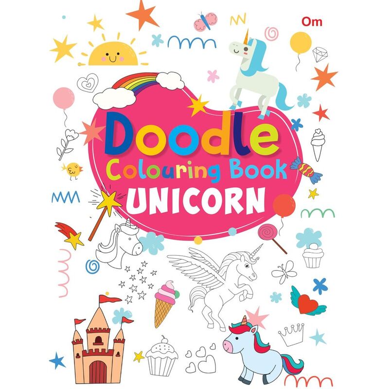 Doodle Colouring Book - Unicorn | Om Books Internation