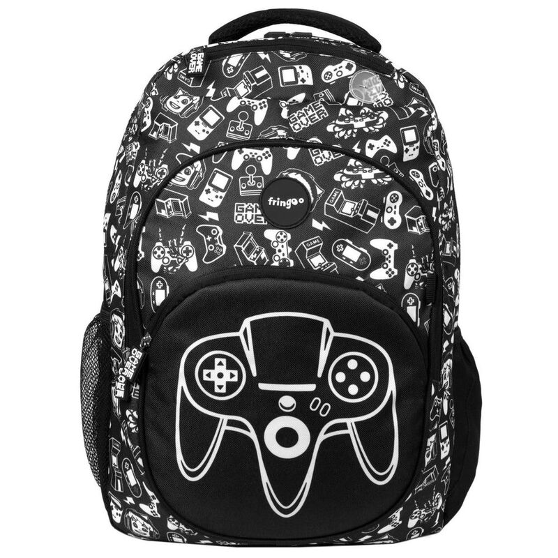 Fringoo Junior Backpack - Game On Black Fringoo Junior Backpack - Game On Black