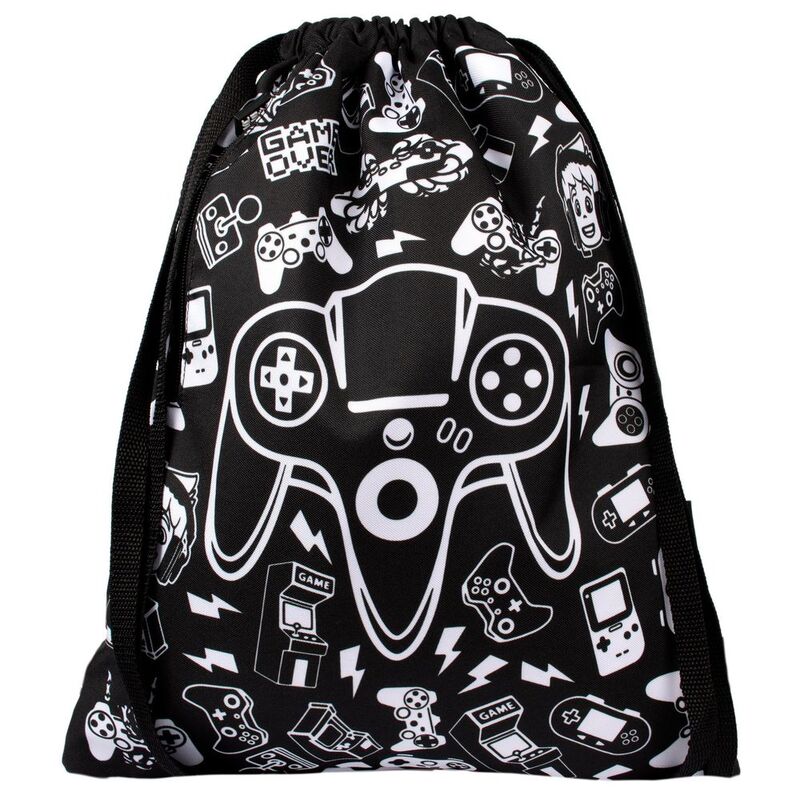 Fringoo Drawstring Bag - Game On Black