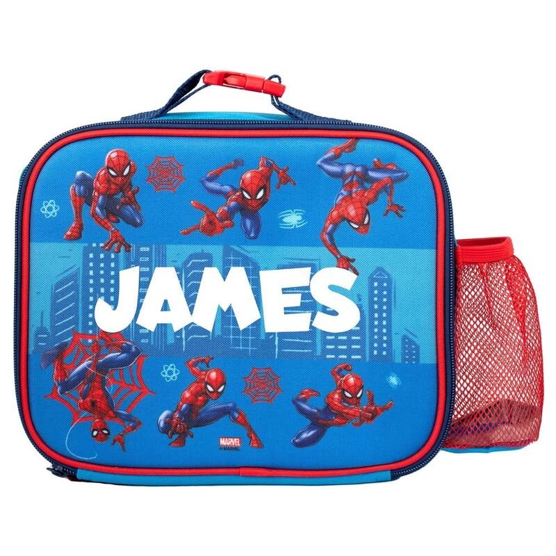 Fringoo Personalize Lunch Bag - Spiderman Blue