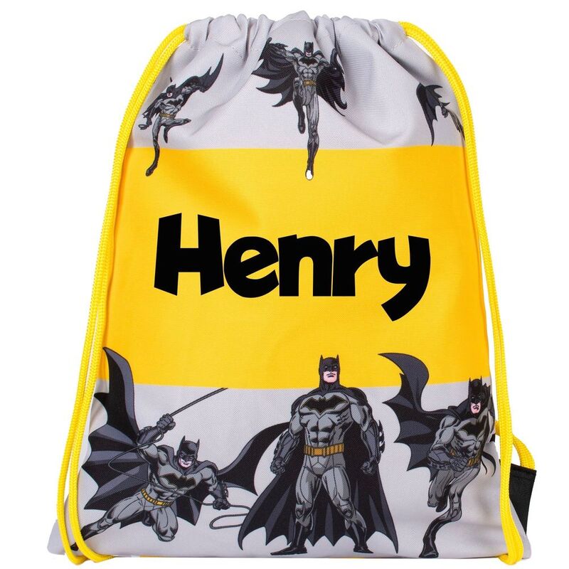 Fringoo Personalize Drawstring Bag - Batman Yellow Fringoo Personalize Drawstring Bag - Batman Yellow