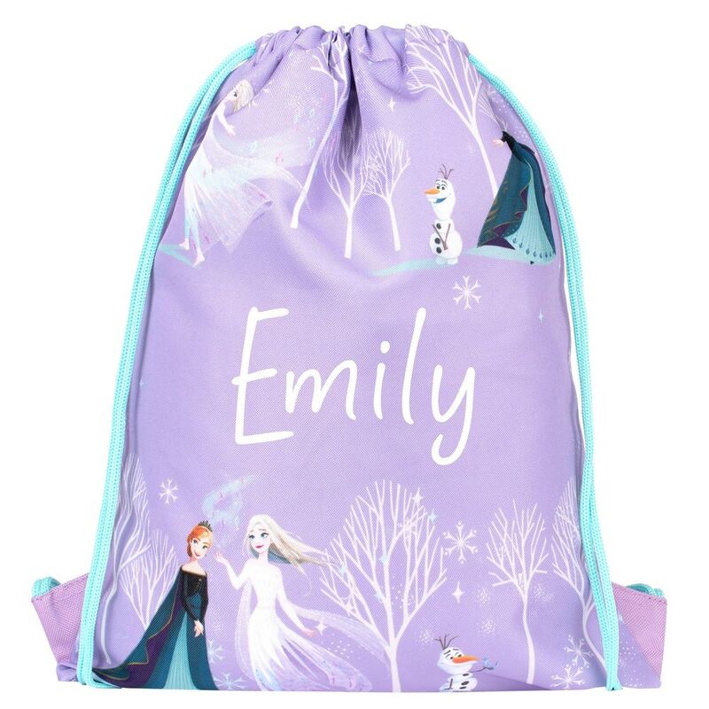 Fringoo Personalize Drawstring Bag - Frozen Purple
