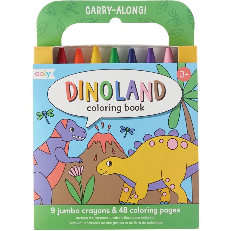 Ooly Carry Along Coloring Book Set - Dinoland Ooly Carry Along Coloring Book Set - Dinoland