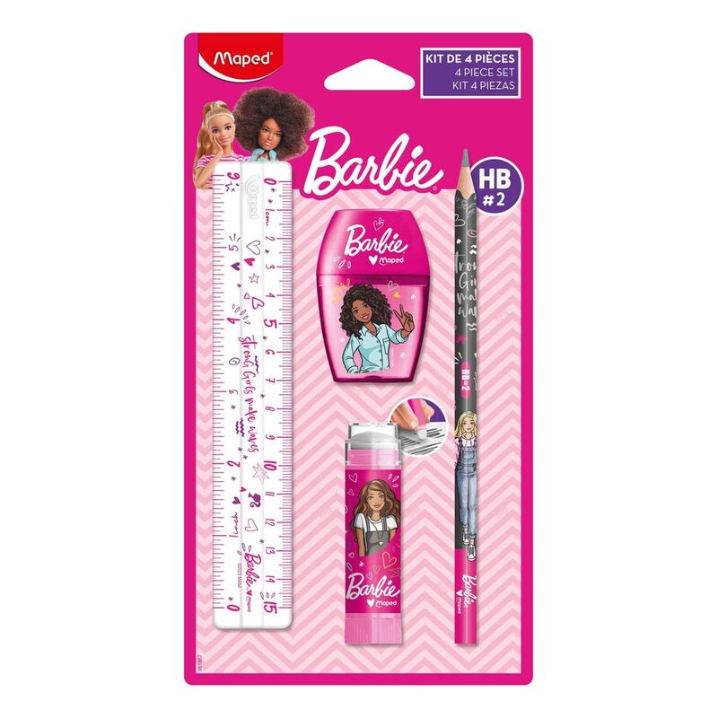 Maped Stationery Set Barbie Collection (Set of 4) Maped Stationery Set Barbie Collection (Set of 4)