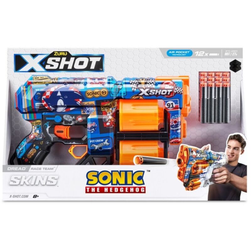 Zuru X-Shot Skins Dread Sonic (12 Darts) - 220 Zuru X-Shot Skins Dread Sonic (12 Darts) - 220