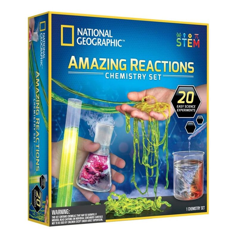 National Geographic Amazing Reactions Chemistry Set