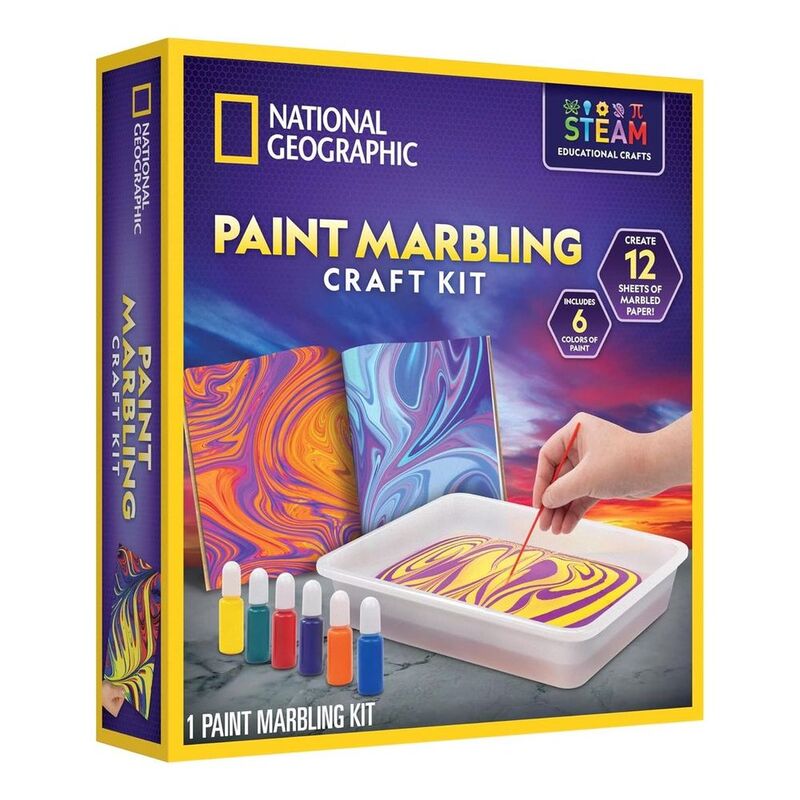 National Geographic Paint Marbling Craft Kit