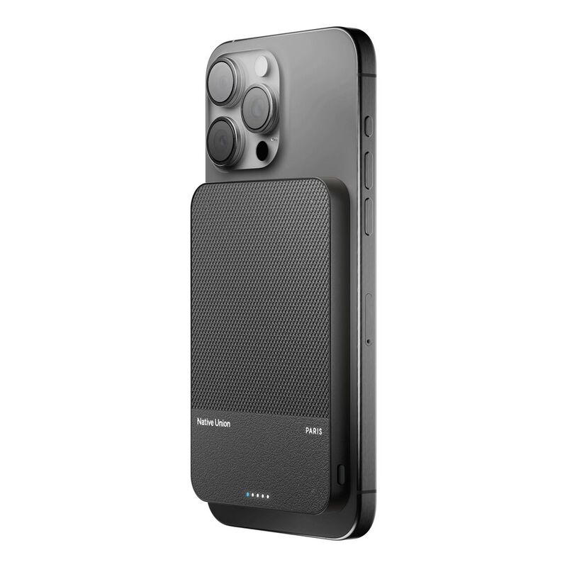 Native Union Magnetic Power Bank 5000mAh - Black Native Union Magnetic Power Bank 5000mAh - Black