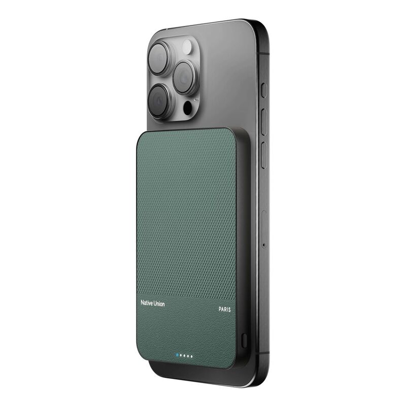 Native Union Magnetic Power Bank 5000mAh - Slate Green Native Union Magnetic Power Bank 5000mAh - Slate Green