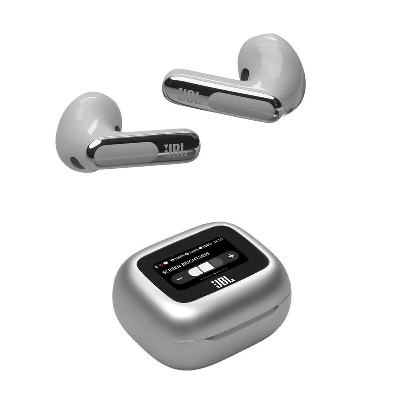 JBL Live Flex 3 True Wireless Noise Cancelling Earbuds - Silver JBL Live Flex 3 True Wireless Noise Cancelling Earbuds - Silver