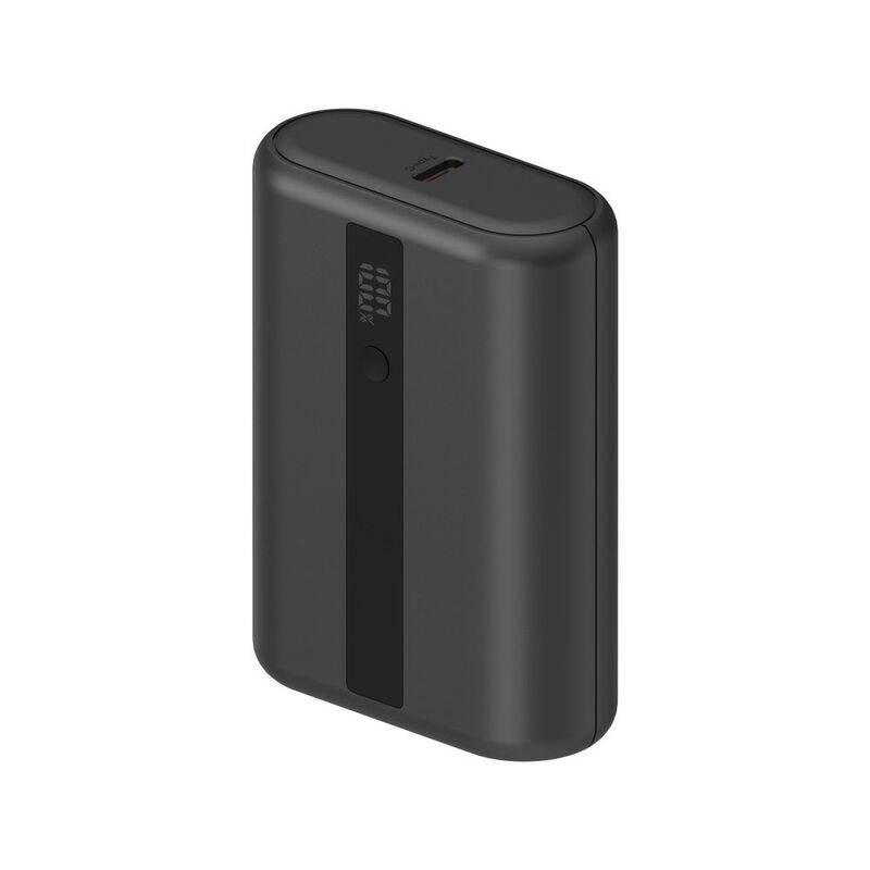 Energea Compac Mini 3 With Display Pd3.0 Powerbank 10000mAh Li-Ion - Gunmetal Black