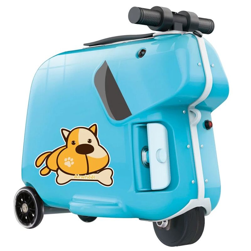 Airwheel SQ3 Kids Electric Riding Luggage Scooter With Removable Battery - Blue Airwheel SQ3 Kids Electric Riding Luggage Scooter With Removable Battery - Blue