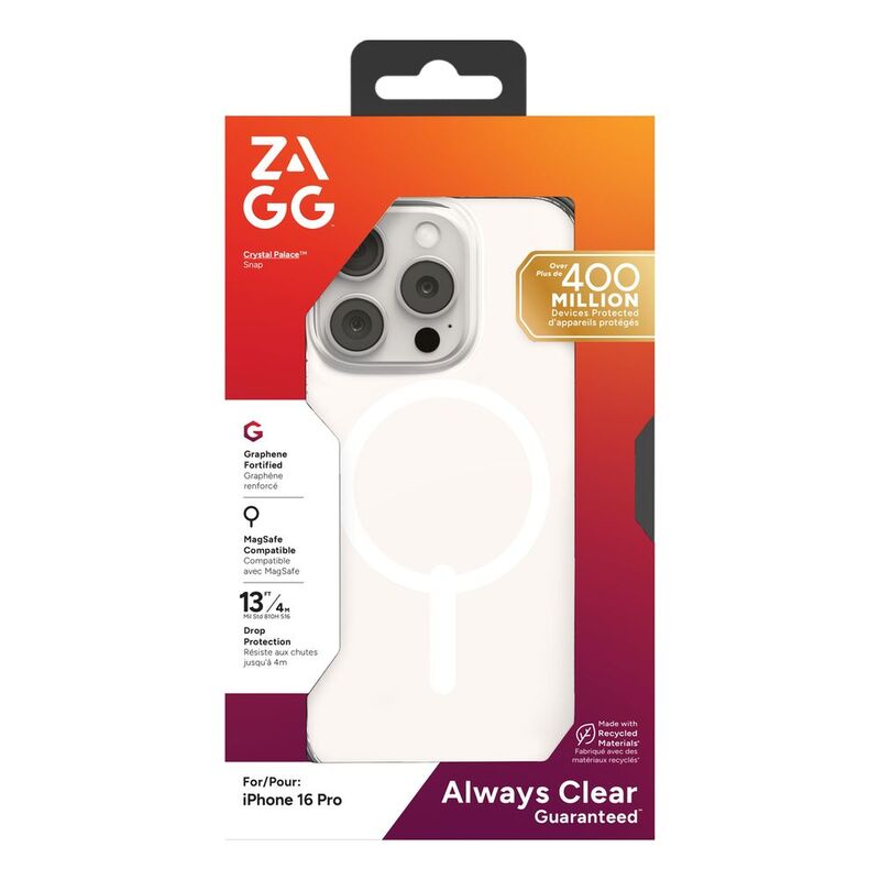 Zagg Cases Crystal Palace Snap Apple iPhone 16 Pro - Clear Zagg Cases Crystal Palace Snap Apple iPhone 16 Pro - Clear