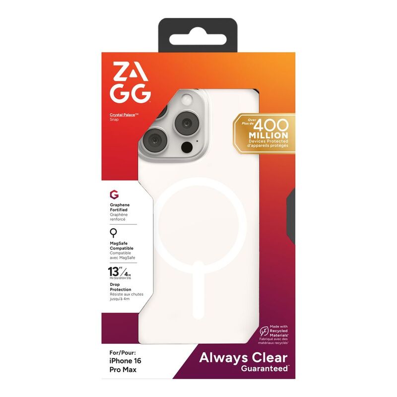 Zagg Cases Crystal Palace Snap Apple iPhone 16 Pro Max - Clear Zagg Cases Crystal Palace Snap Apple iPhone 16 Pro Max - Clear