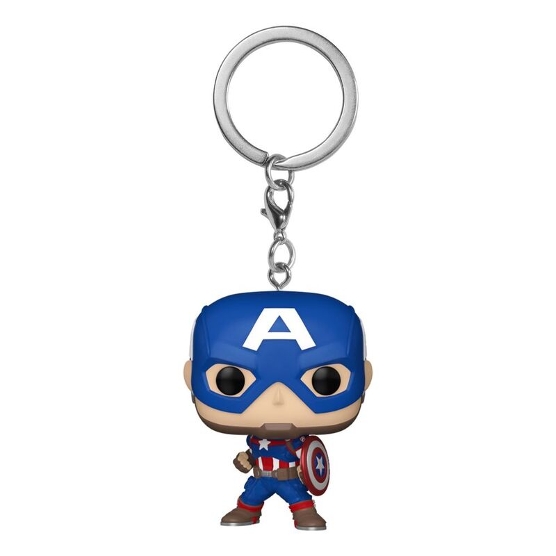 Funko Pocket Pop! Marvel New Classic Captain America Vinyl Keychain Funko Pocket Pop! Marvel New Classic Captain America Vinyl Keychain