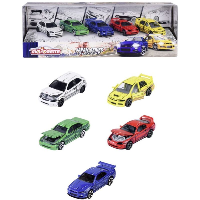 Majorette Japan Series Cars Giftpack (Pack of 5)
