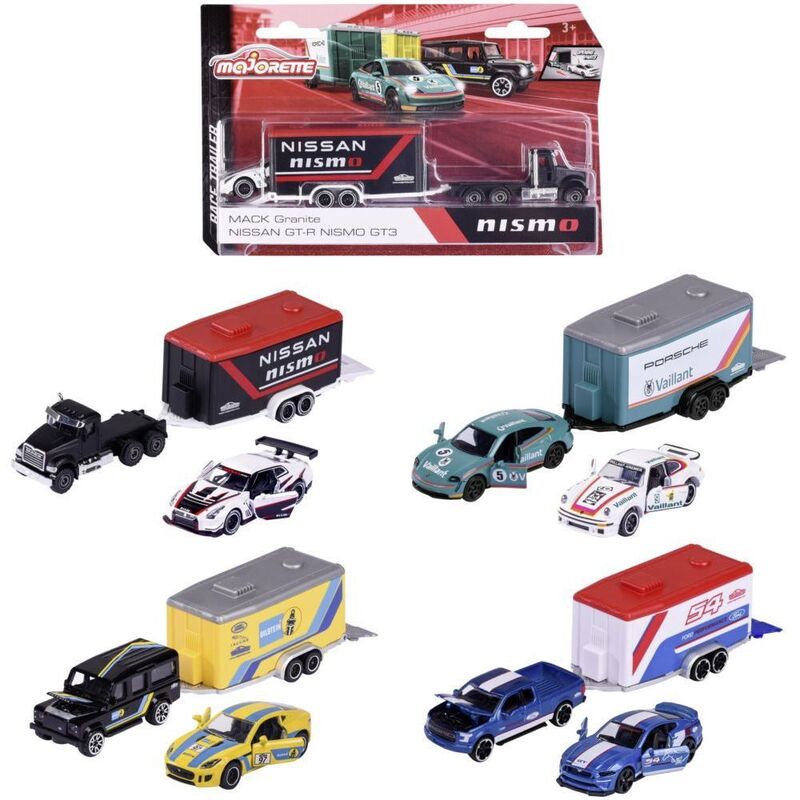 Majorette Race Trailer Set (Assorted - Includes 1)