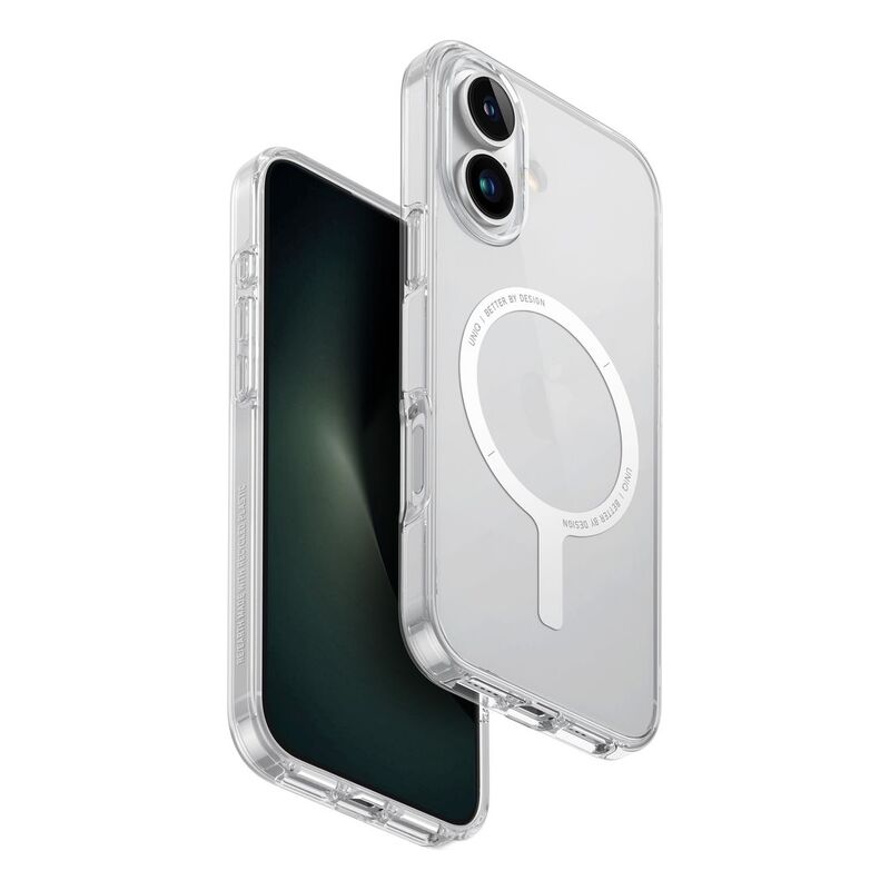 UNIQ Hybrid iPhone 16 (2024) Case 6.1 Magclick Charging Clario (Eco) - Lucent (Clear) UNIQ Hybrid iPhone 16 (2024) Case 6.1 Magclick Charging Clario (Eco) - Lucent (Clear)