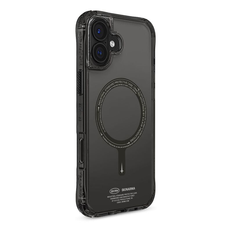 SkinArma iPhone 16 Pro 6.3-Inch (2024) Case Saido Mag-Charge Black