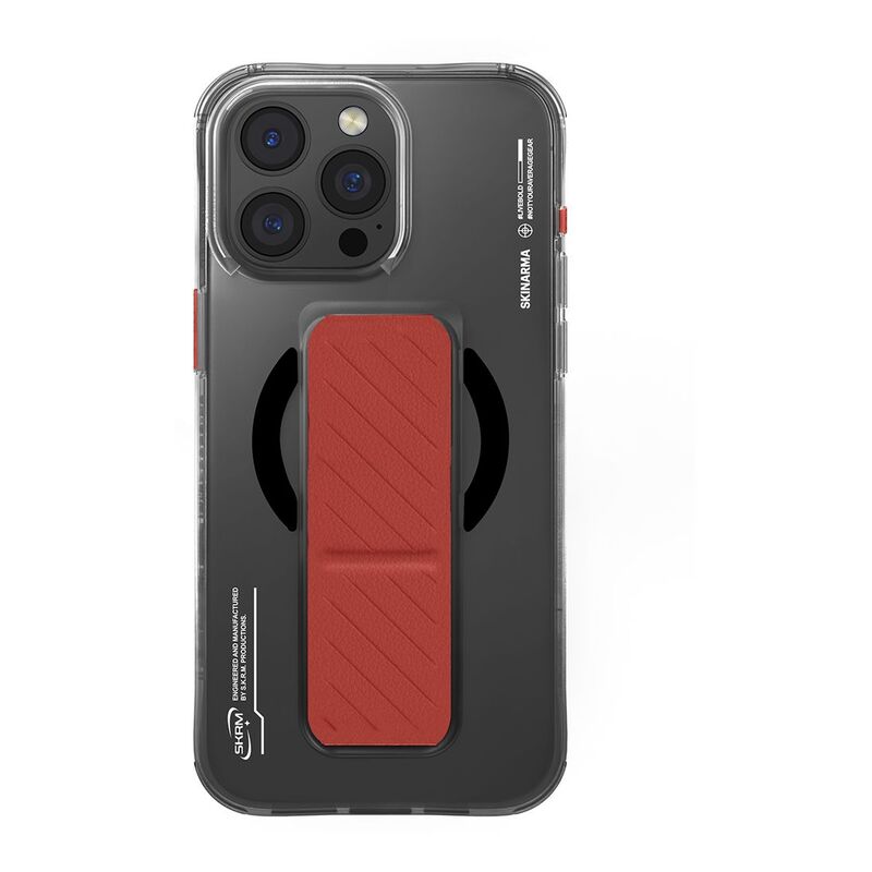 SkinArma iPhone 16 Pro Max 6.9 (2024) Case Axon (Mag-Charge + Grip-Stand) Black