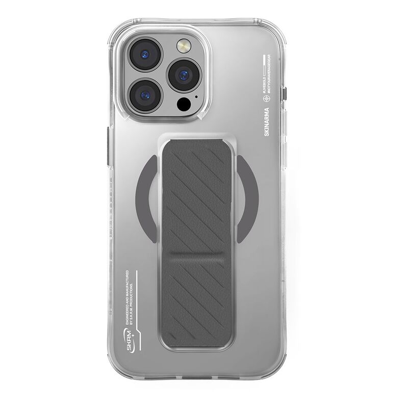 SkinArma iPhone 16 Pro 6.3 (2024) Case Axon (Mag-Charge + Grip-Stand) Titanium SkinArma iPhone 16 Pro 6.3 (2024) Case Axon (Mag-Charge + Grip-Stand) Titanium