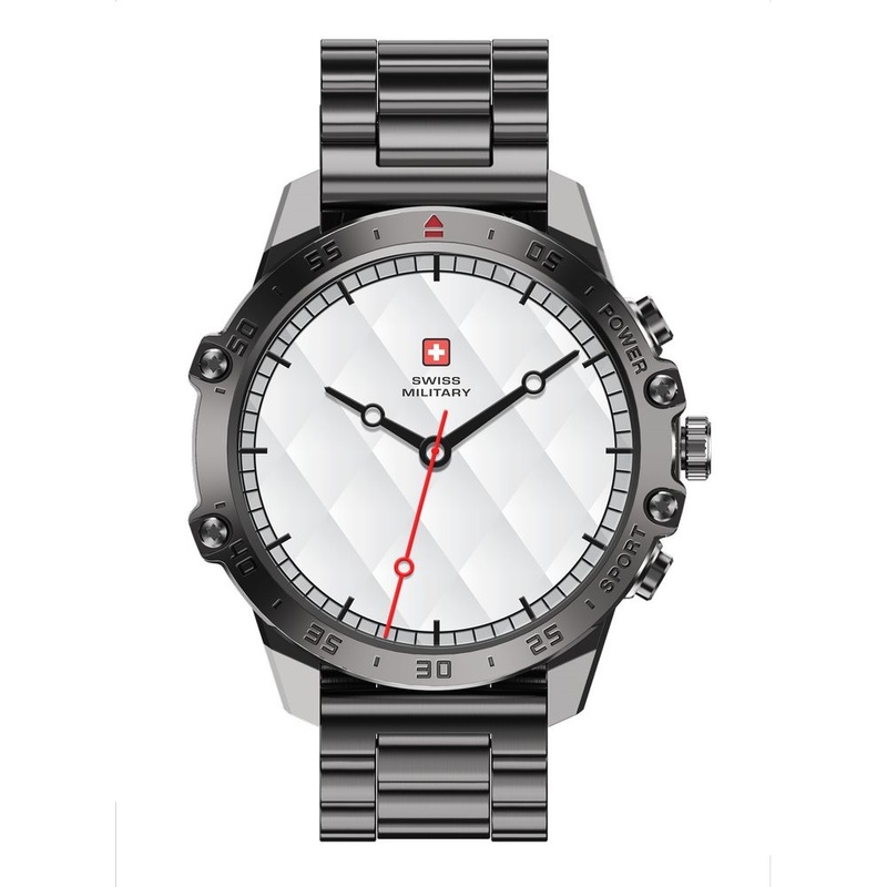 Swiss Military DOM5 Smartwatch With Gun Metal Strap