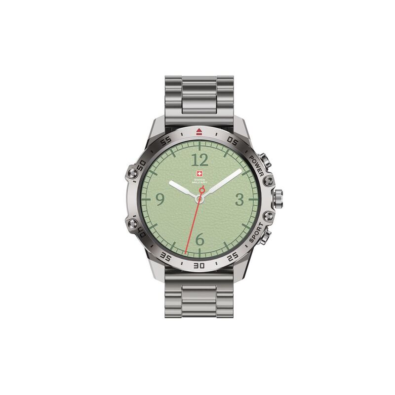 Swiss Military DOM5 Smartwatch With Silver Metal Strap