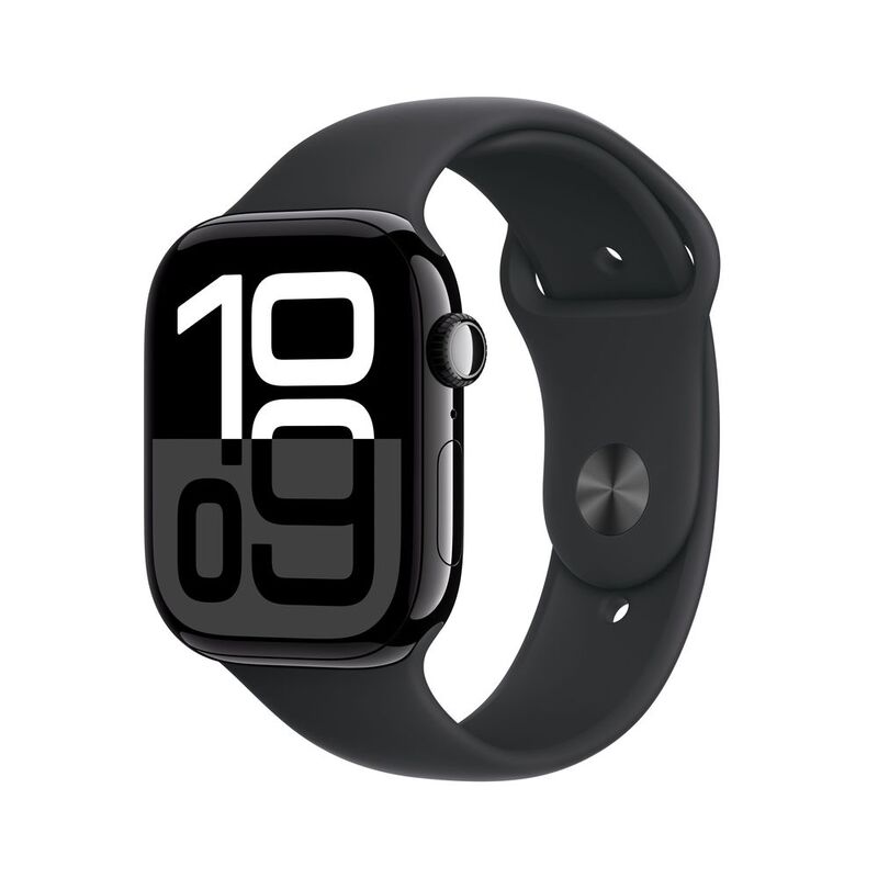 Apple Watch Series 10 GPS 42mm Jet Black Aluminium Case with Black Sport Band - S/M Apple Watch Series 10 GPS 42mm Jet Black Aluminium Case with Black Sport Band - S/M