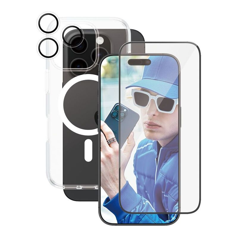 Panzer Glass Care iPhone 16 Pro - 3-In-1 Bundle - Flagship - Uwf Screen Protector + Panzer Glass Care Case + Hoops Panzer Glass Care iPhone 16 Pro - 3-In-1 Bundle - Flagship - Uwf Screen Protector + Panzer Glass Care Case + Hoops