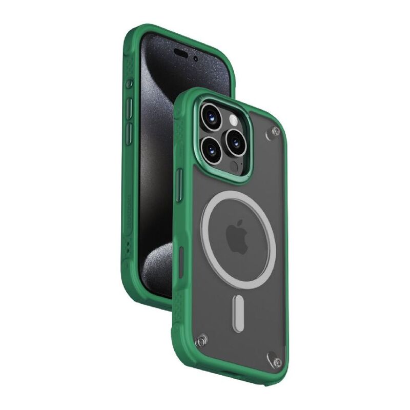 Momax Air Protection Magnetic Case For iPhone 16 Pro - Green
