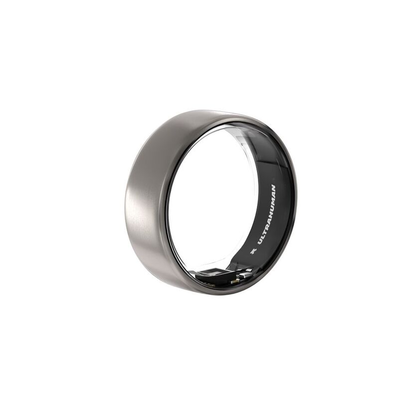 Ultrahuman Ring Air - Raw Titanium (Size 9)