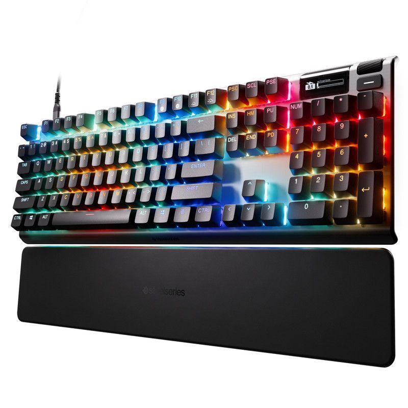 Steelseries Apex Pro Gen 3 Full-Size Wired Mechanical Gaming Keyboard - OmniPoint 3.0 Adjustable HyperMagnetic Switches (English Layout) Steelseries Apex Pro Gen 3 Full-Size Wired Mechanical Gaming Keyboard - OmniPoint 3.0 Adjustable HyperMagnetic Switches (English Layout)
