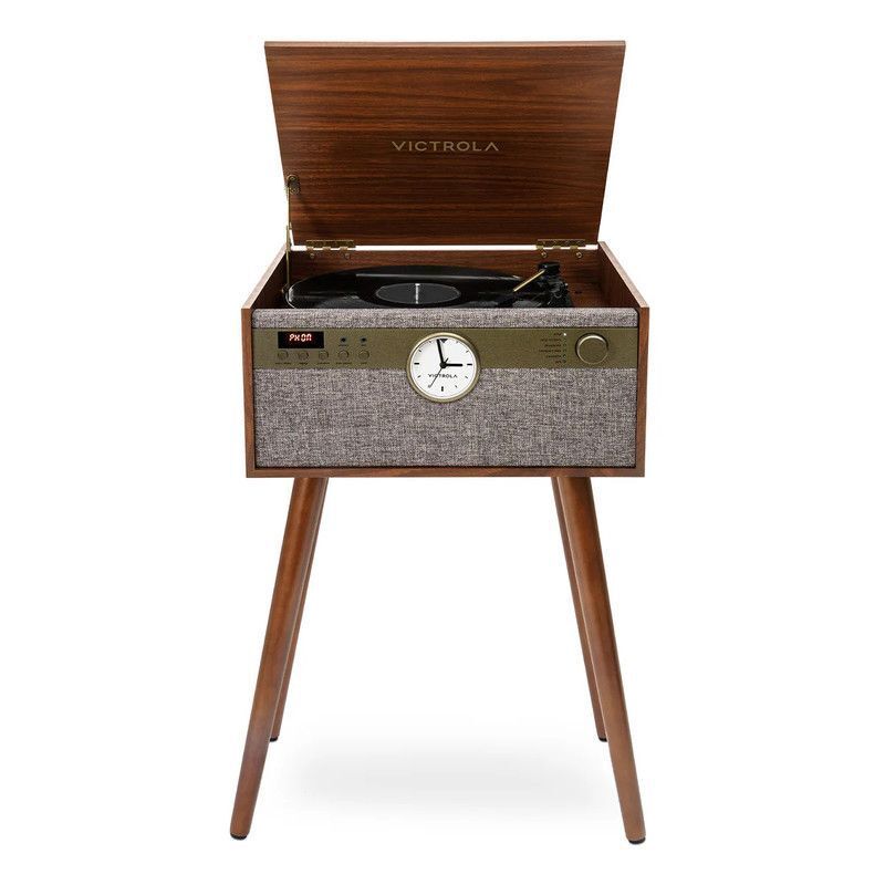 Victrola VTA-830SB Century Signature 6-In-1 Bluetooth Turntable With Leg Stand - Walnut Victrola VTA-830SB Century Signature 6-In-1 Bluetooth Turntable With Leg Stand - Walnut
