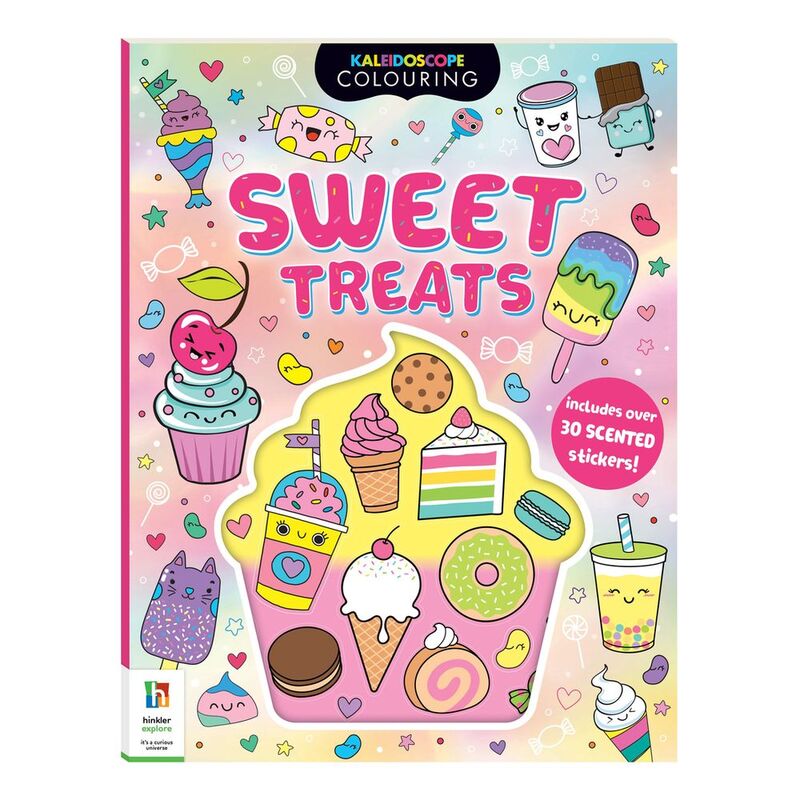 Kaleidoscope Colouring Scented Stickers Sweet Treats | Hinkler Books