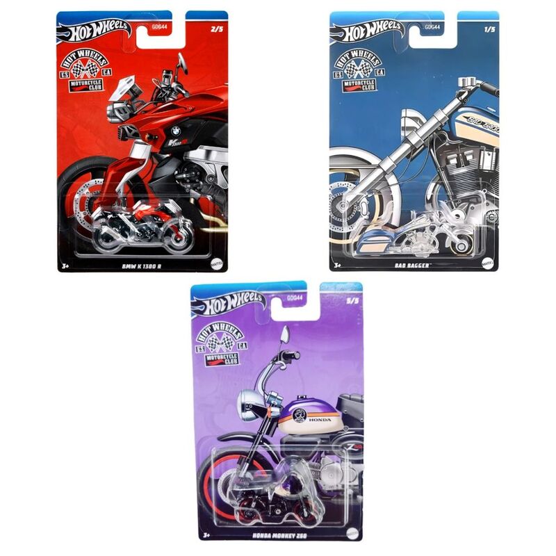 Hot Wheels Motorcycle Club 1.64 Die-Cast Car (Assortment - Includes 1)