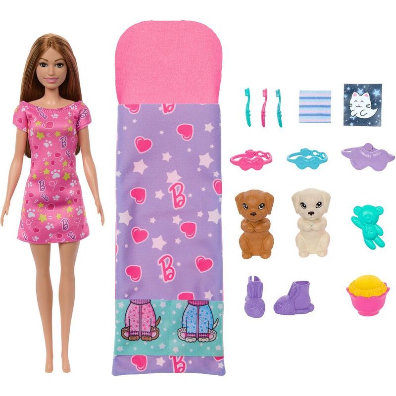 Barbie Puppy Slumber Party Color Change Playset