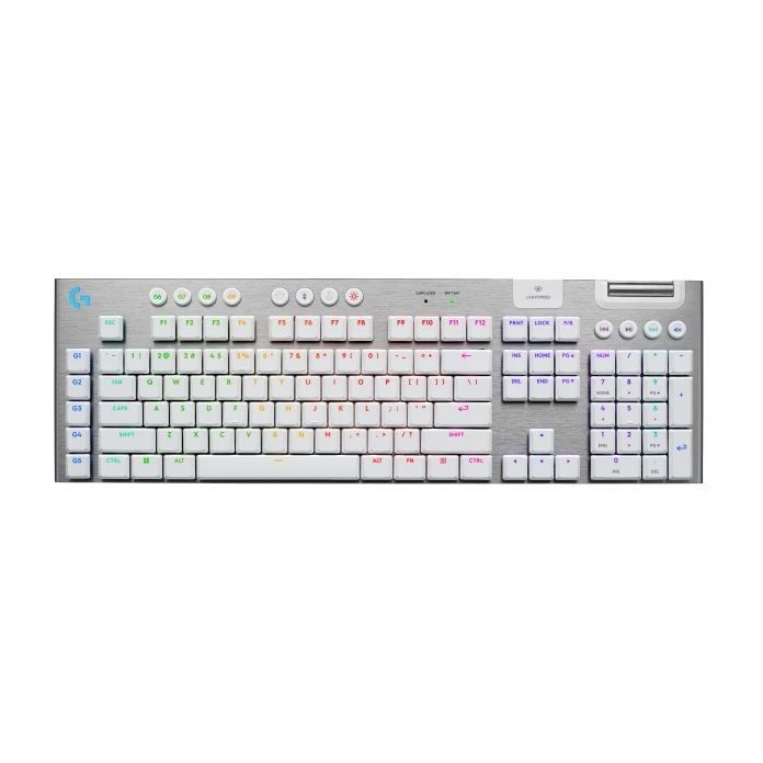 Logitech G G915 X LightSpeed Low-Profile Wireless Gaming Keyboard - Tactile Switch - White (English) Logitech G G915 X LightSpeed Low-Profile Wireless Gaming Keyboard - Tactile Switch - White (English)