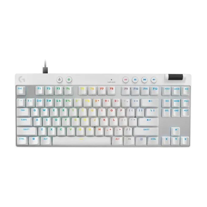 Logitech G Pro X TKL Rapid Wired Gaming Keyboard - White (English) Logitech G Pro X TKL Rapid Wired Gaming Keyboard - White (English)