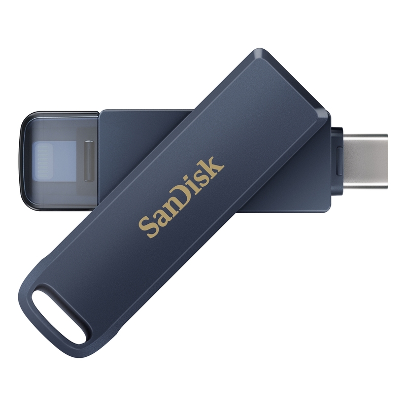SanDisk iXpand Phone Drive USB Type-C Metallic Sky - 64GB SanDisk iXpand Phone Drive USB Type-C Metallic Sky - 64GB