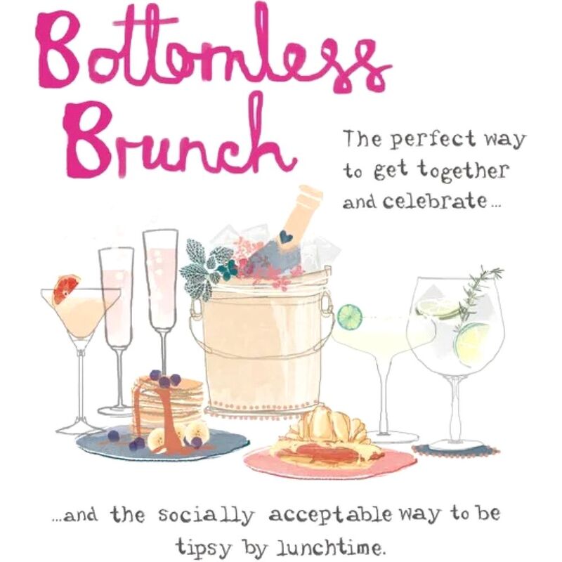 UK Greetings Happy Birthday Humour Greeting Card (13.7 x 15.9 cm) - Bottomless Brunch UK Greetings Happy Birthday Humour Greeting Card (13.7 x 15.9 cm) - Bottomless Brunch