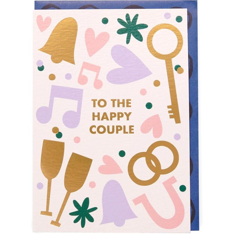 UK Greetings Happy Couple General Wedding Greeting Card(12.7 x 17.8 cm) UK Greetings Happy Couple General Wedding Greeting Card(12.7 x 17.8 cm)