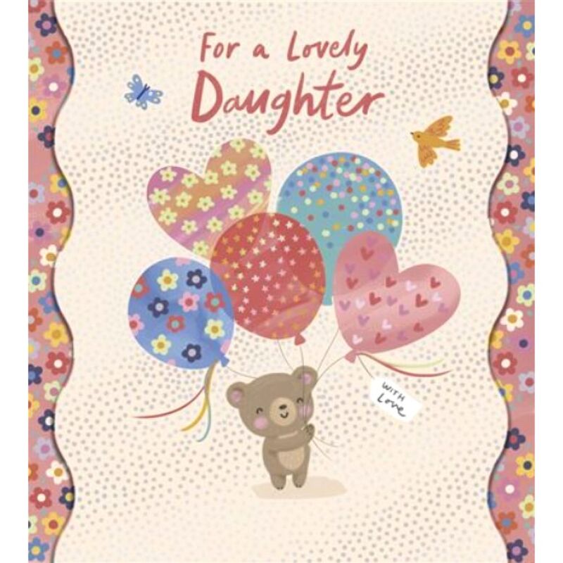 UK Greetings Happy Birthday Daughter Greeting Card (15.9 x 18.4 cm) UK Greetings Happy Birthday Daughter Greeting Card (15.9 x 18.4 cm)